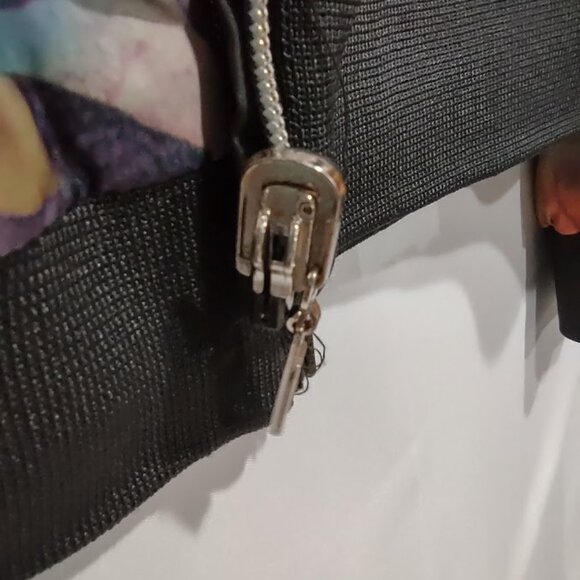 ZHEJIANG GARDA REVERSIBLE BOMBER JACKET WINDBREAKER PASTEL FLORAL AND BROWN XXL - Picture 7 of 15